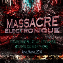 Flyer de Massacre électronique Flyer de Massacre électronique